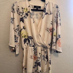 Super cute floral romper from Lulus!